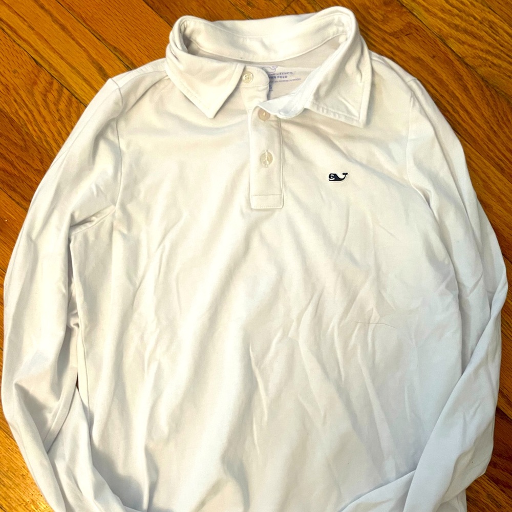 Boys Vineyard vines long sleeved polo. EUC.